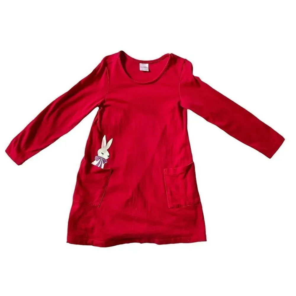Girl’s Cotton Jersey Play-dress, Sz:5